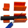 thumbnail image 1 of Opvise Portable Miter Box - 45 & 90 Degree Precision Angle Cuts, Durable Impact-Resistant Plastic Design for Woodworking, Molding, and Trim Projects, 1 of 8