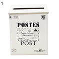 thumbnail image 1 of Opvise Retro Metal Wall Mounted Mailbox Bucket Newspaper Letter Box Post Garden Decor 1#, 1 of 1
