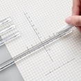 thumbnail image 1 of Opvise Scale Ruler Clear Scale Print Long Lasting Transparent Triangle Student Scale Rulers for Architects Transparent, 1 of 8