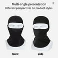 thumbnail image 1 of Opvise Solid Color Balaclava Ski Face Guard Outdoor Fishing Riding Cooling Neck Gaiter Full Head Windproof Sunscreen Headgear Grey, 1 of 8