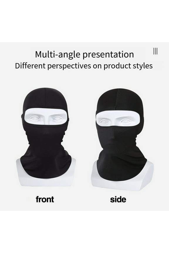 Solid Color Balaclava Ski Face Guard Outdoor Fishing Riding Cooling Neck Gaiter Full Head Windproof Sunscreen Headgear Pink