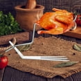 thumbnail image 1 of Opvise Stainless Steel Barbecue Sticks with Enhanced Air Circulation for Juicy Chicken Roasting, Compatible with Oven Grill Pan & Tray, Dishwasher-Safe Durable Cooking Tool (10.24" x 5.31"), 1 of 8