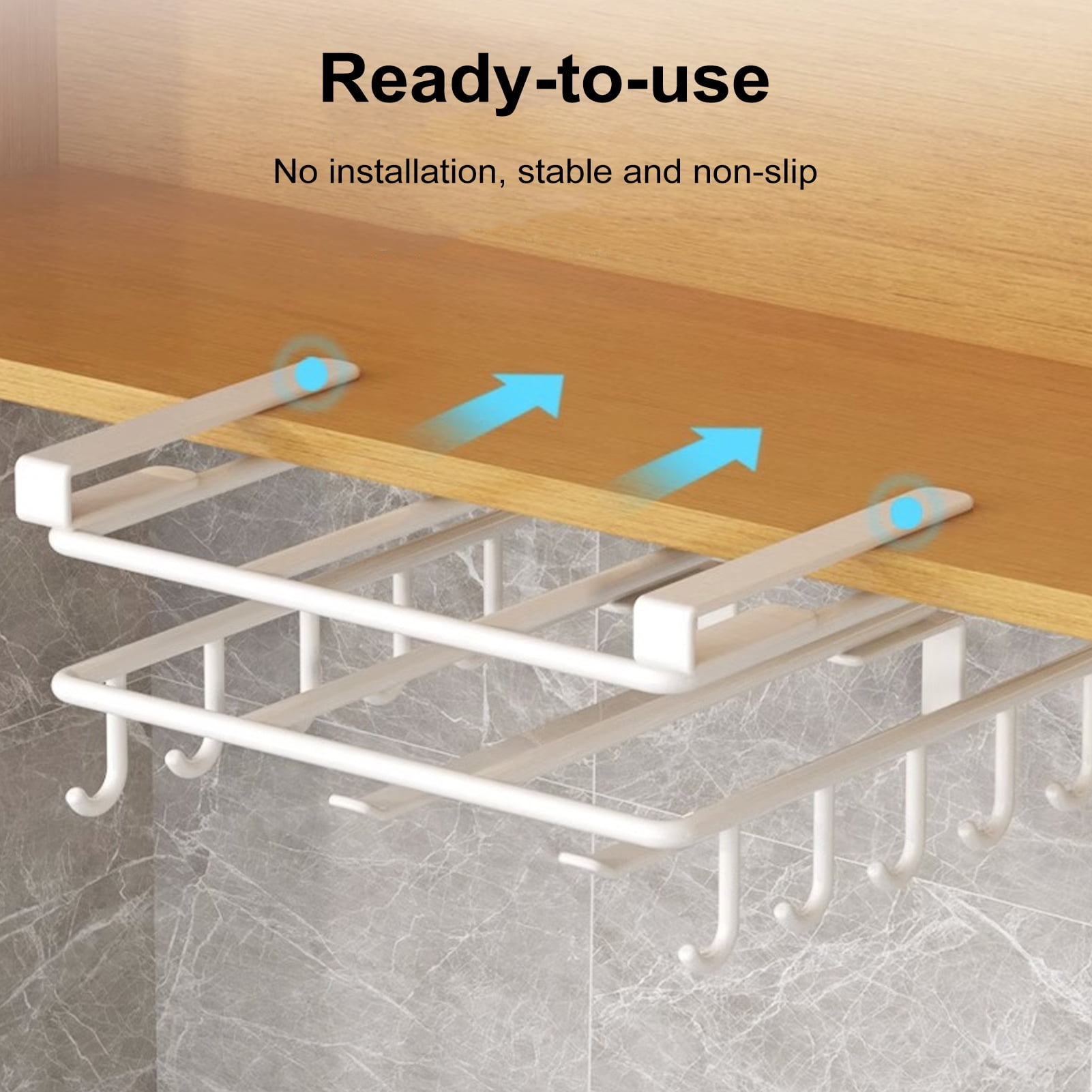 Horizontal Utensil Storage Rack Opvise Stainless Steel Storage Rack with Horizontal Design Space Saving ...