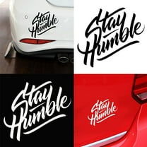 Opvise Stay Humble Letters Reflective Car Vehicle Body Window Decals Sticker Decoration