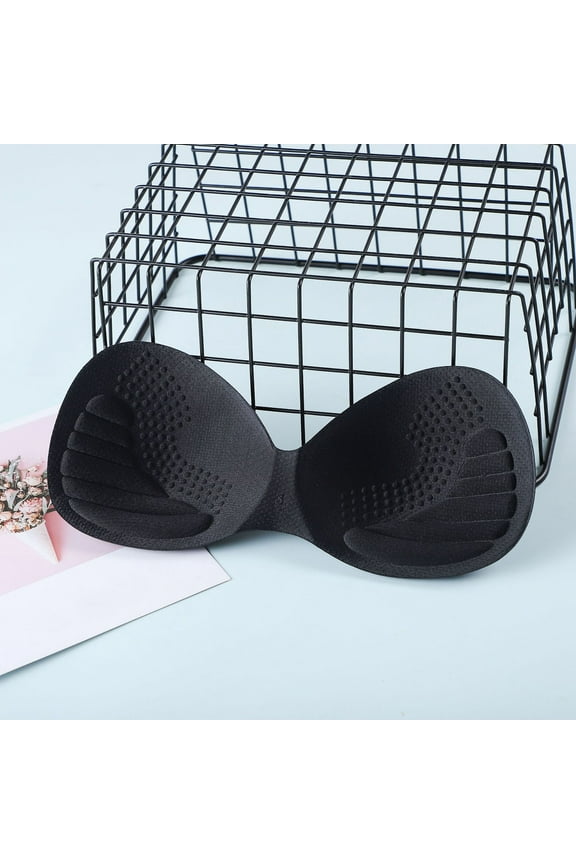 Swimsuit Padding Inserts Foam Triangle Sponge Pads Chest Cups Breast Bra Chest Pad Bikini One-piece Padded Women Clothes Accessories White