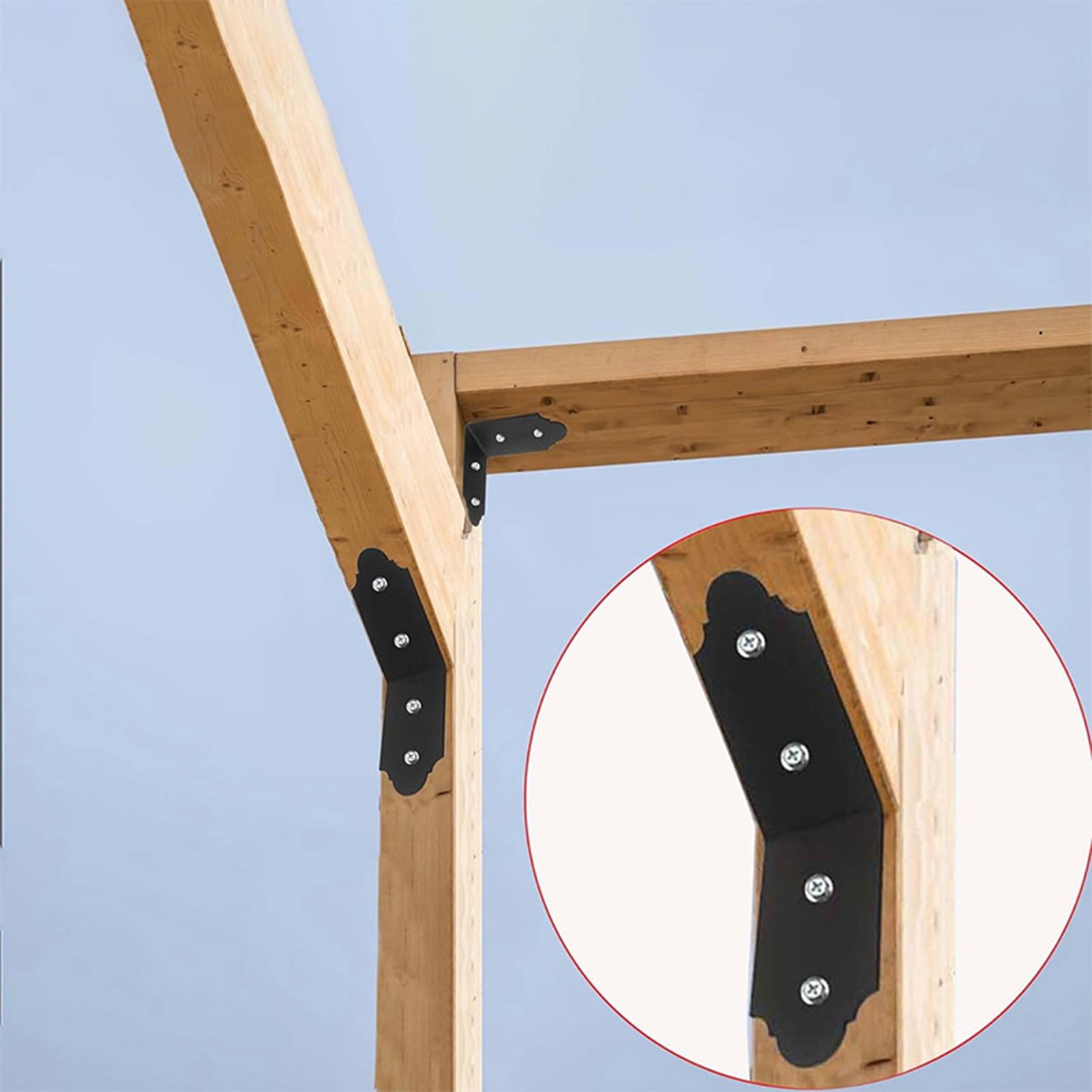 Opvise Table Top Fasteners Adjustable Corner Brackets with Screws