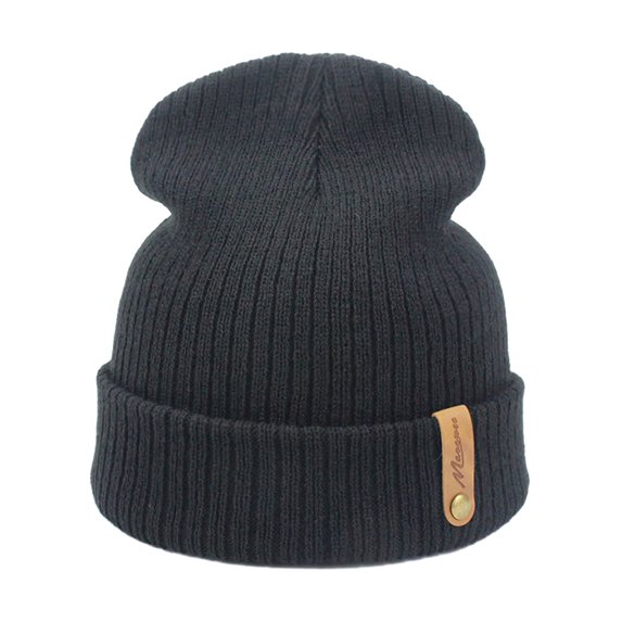 Opvise Unisex Fashion Winter Hat Thick Knitted Elastic Warm Solid Color No Brim Anti-slip Soft Windproof Women Men Cap Outdoor Beanie Grey