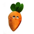 thumbnail image 1 of Opvise Vegetable Carrot Shape Dog Cat Plush Chewing Bite Squeaker Pet Interaction Toy, 1 of 1
