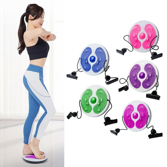 Opvise Waist Twist Disc with Foot Sole Massager Weight Loss Body Building Multi-Functional Balance Board Home Fitness Gym Equipment