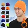 thumbnail image 1 of Opvise Warm Beanie for Men Women Cuffed Thick Fleece Winter Hat Elastic Skull Cap for Winter Outdoor Running Riding Skiing, 1 of 8