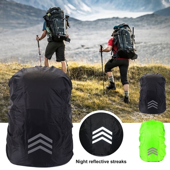 Opvise Waterproof Backpack Rain Cover with Reflective Strips Wear-Resistant UV-Proof Night Visibility Backpack Protector Cover