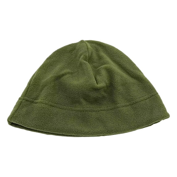 Opvise Winter Fall Hat High Elasticity Solid Color Elastic Anti-slip Regular Fit Soft Warm Windproof Hip Hop Polar Fleece Beanie Outdoor Cap Black