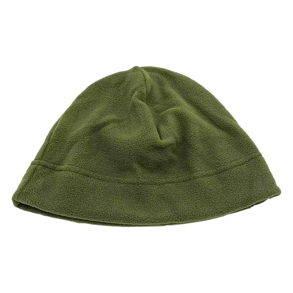 Opvise Winter Fall Hat High Elasticity Solid Color Elastic Anti-slip Regular Fit Soft Warm Windproof Hip Hop Polar Fleece Beanie Outdoor Cap Coffee