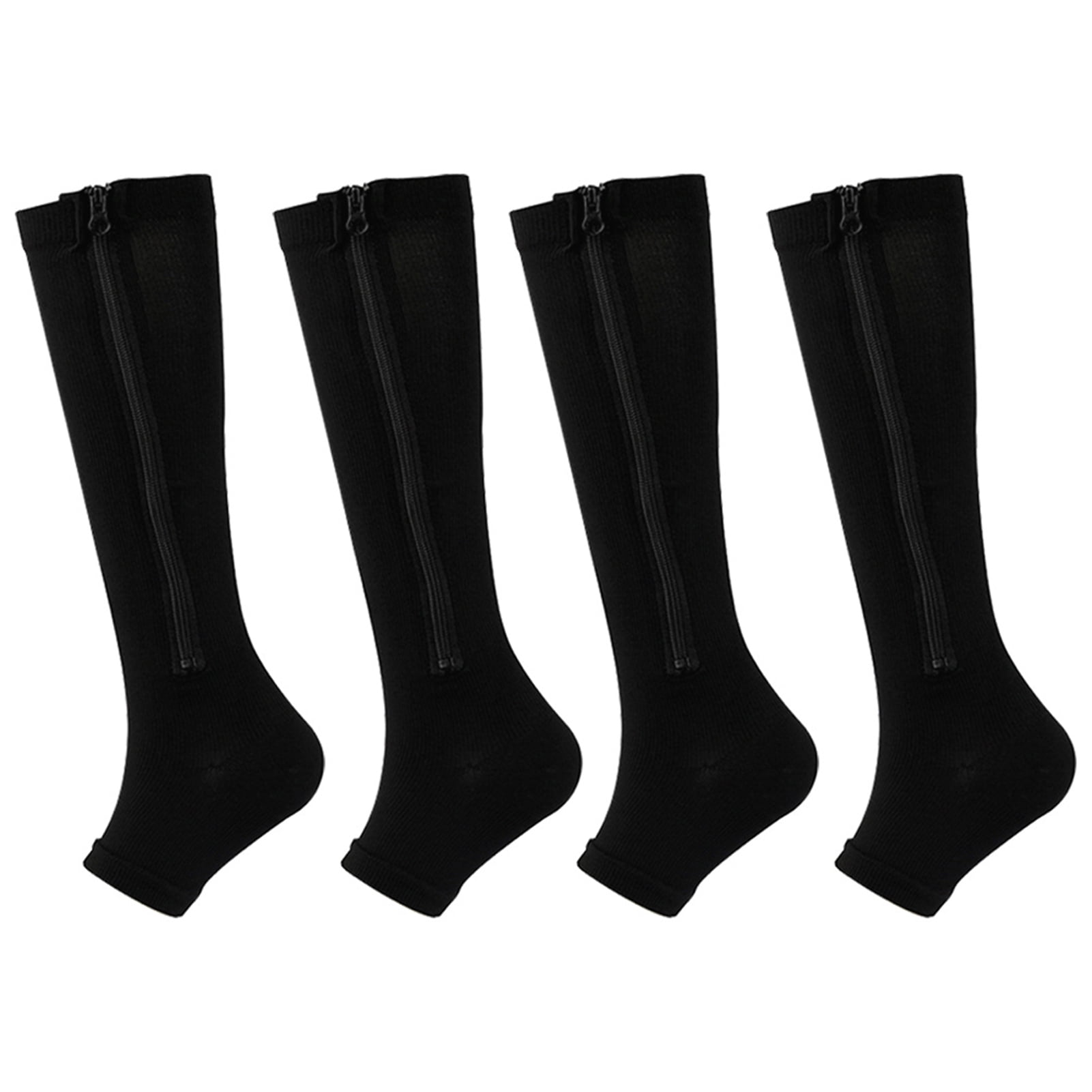 Opvise Womens Socks 2 Pairs Women Men Side Zipper Compression Socks 15