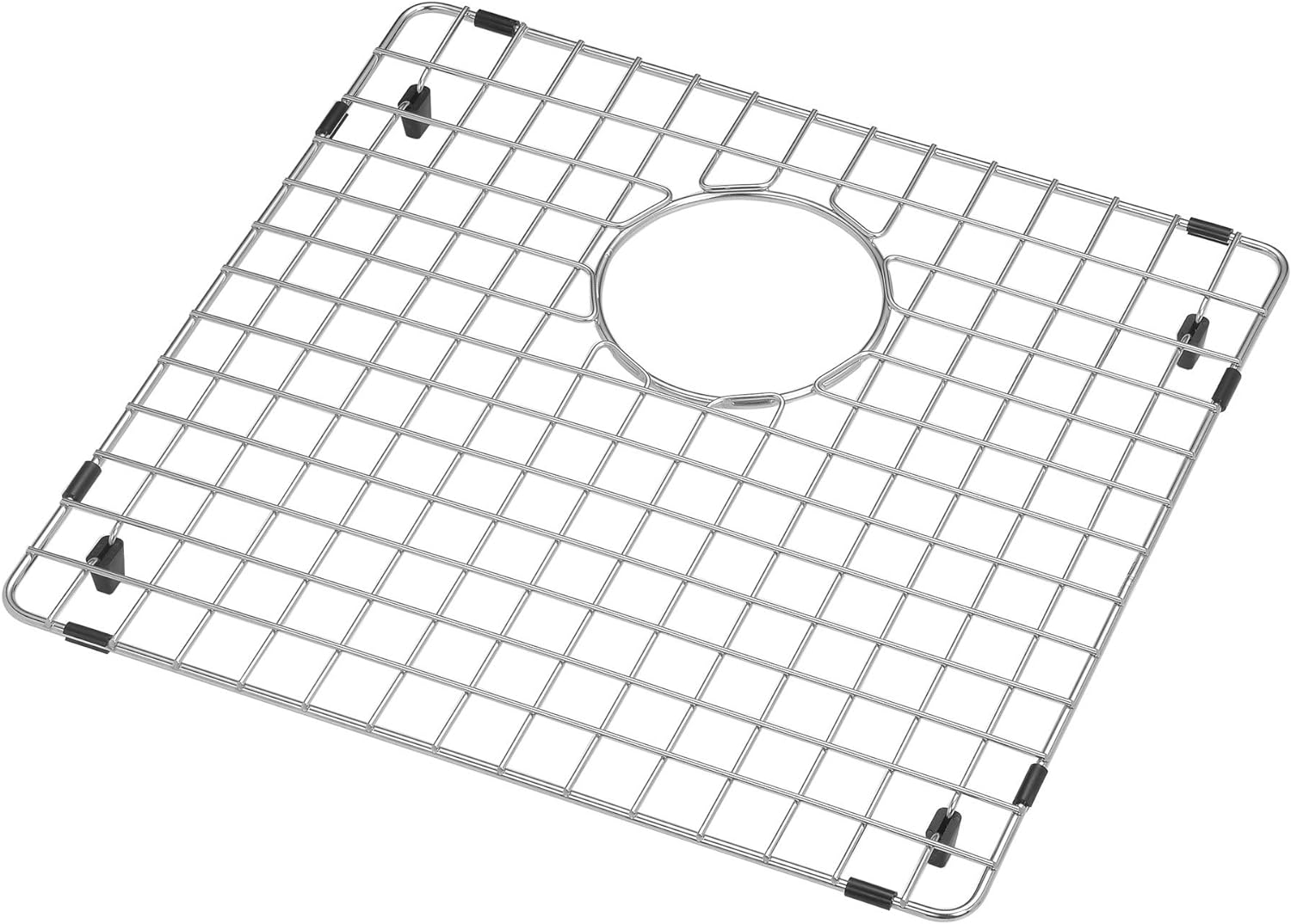 Or 40/60 Double Bowl Kitchen Sink Bottom Two Grids, Stainless Steel, 17