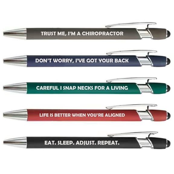Or Something Set of 5 Pens Gift Chiropractor (Set B)