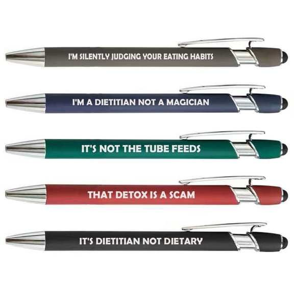 Or Something Set of 5 Pens Gift Dietitian (Set B)