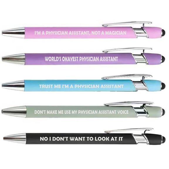Or Something Set of 5 Pens Gift PA Physician Assistant (Set A)