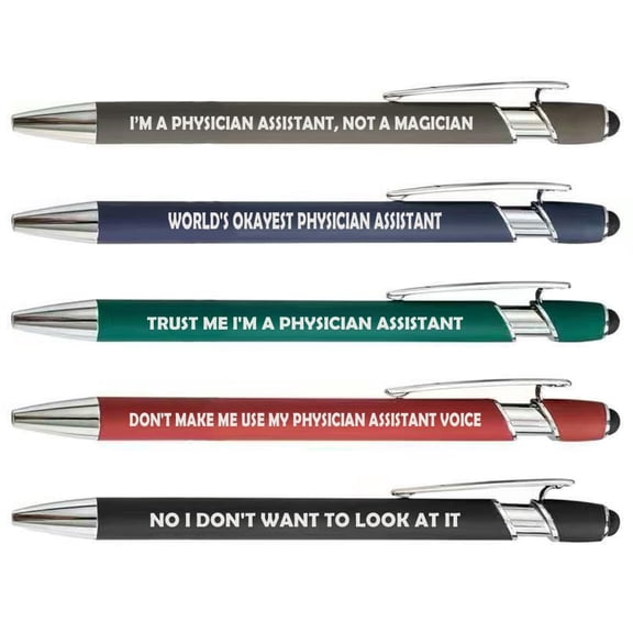 Or Something Set of 5 Pens Gift PA Physician Assistant (Set B)
