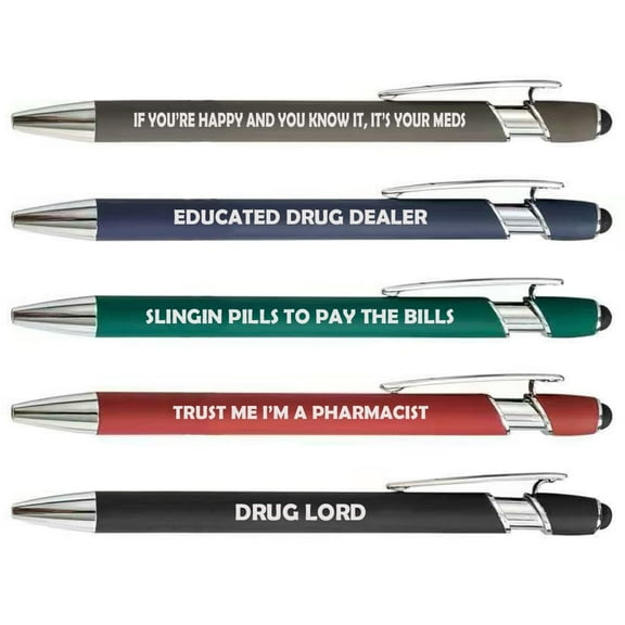 Or Something Set of 5 Pens Gift Pharmacist (Set B)