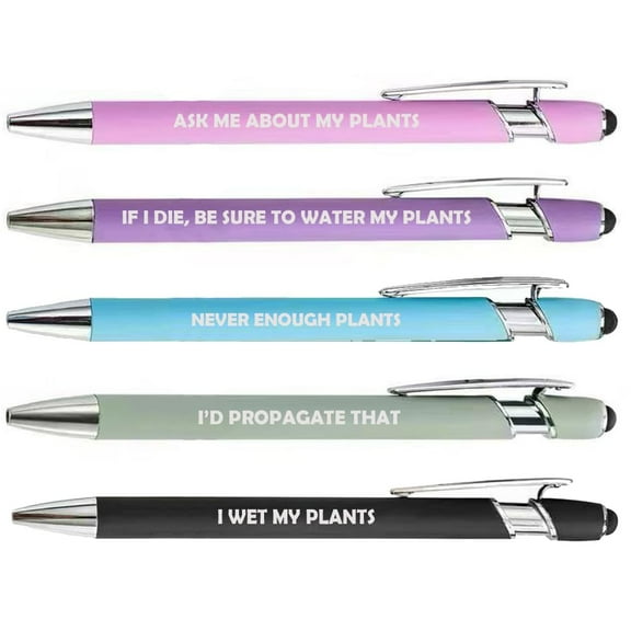 Or Something Set of 5 Pens Gift Plant Lover Gardener (Set A)