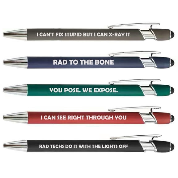 Or Something Set of 5 Pens Gift Rad Tech Radiologic Technologist (Set B)