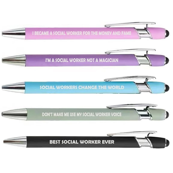 Or Something Set of 5 Pens Gift Social Worker (Set A)