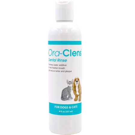 Ora-Clens Dental Rinse for Dogs and Cats, 8 oz Bottle