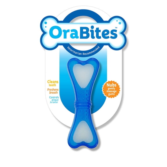 OraBites Heart Shaped Bone Dog Dental Toy