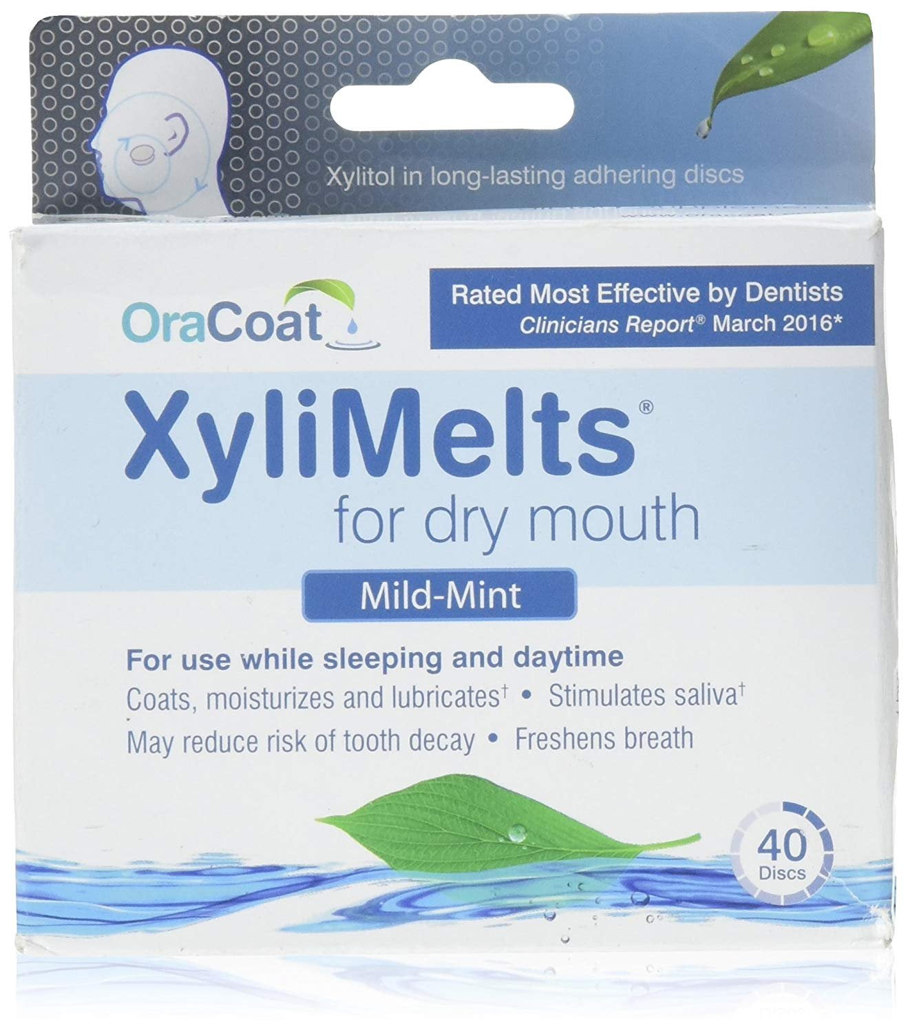 Oracoat - XyliMelts - Dry Mouth - Regular - 40 Count - Mild Mint