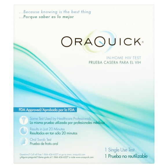 OraQuick At-Home Rapid HIV Self-Test, 1 Single Use Saliva Test