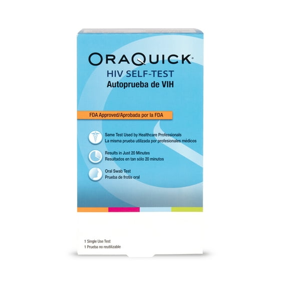 OraQuick At-Home Rapid HIV Self-Test, 1 Single Use Saliva Test