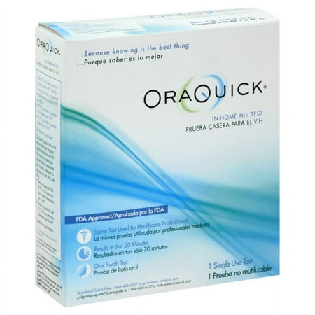 OraQuick At-Home Rapid HIV Self-Test, 1 Single Use Saliva Test