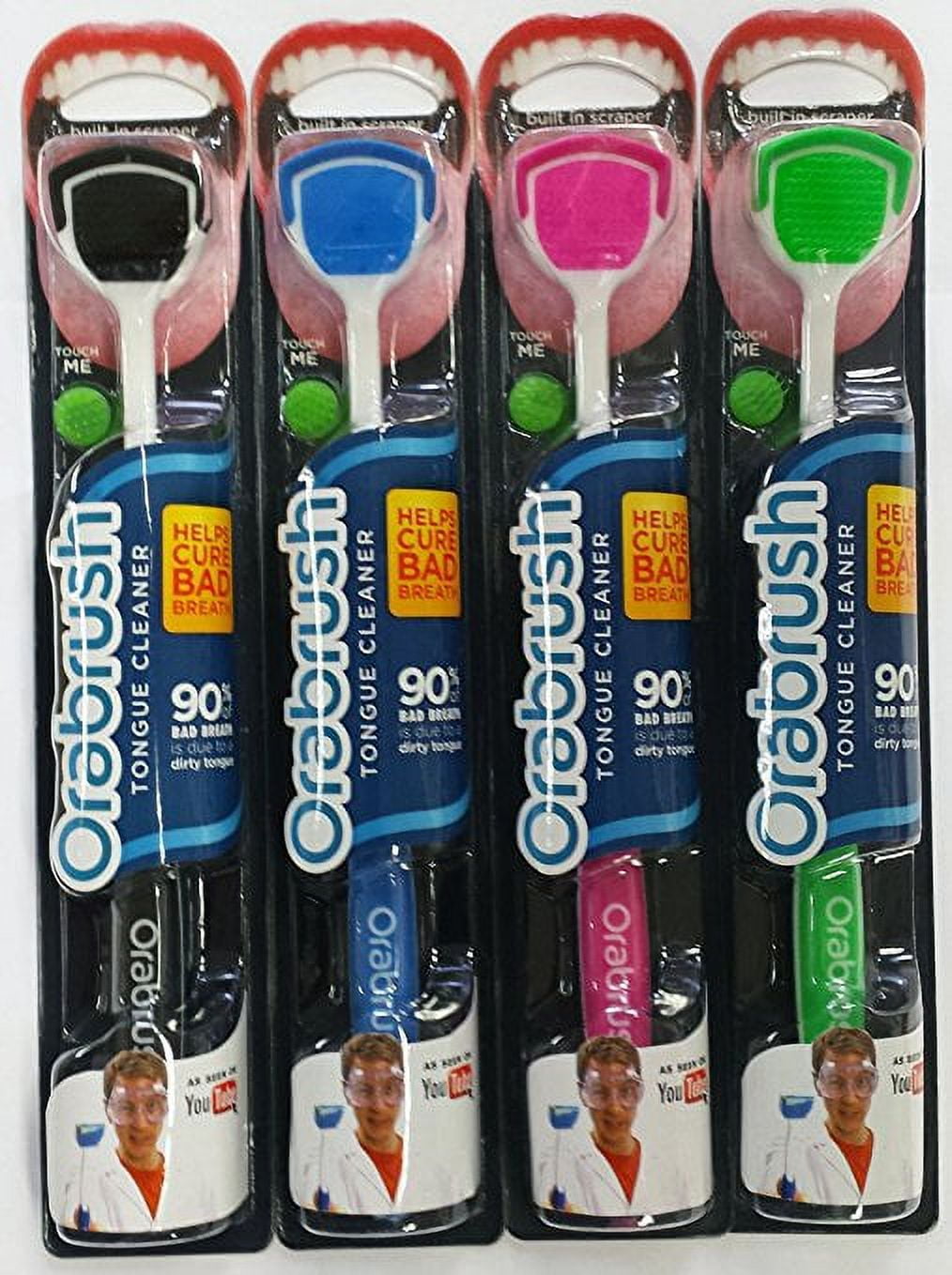 Orabrush Tongue Cleaner 4 Brushes