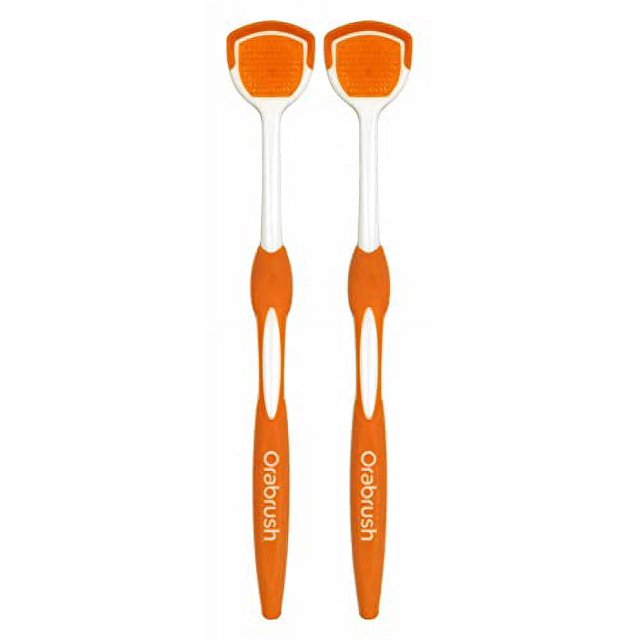Orabrush Tongue Cleaner Helps Fight Bad Breath, 1 Count (Pack of 2