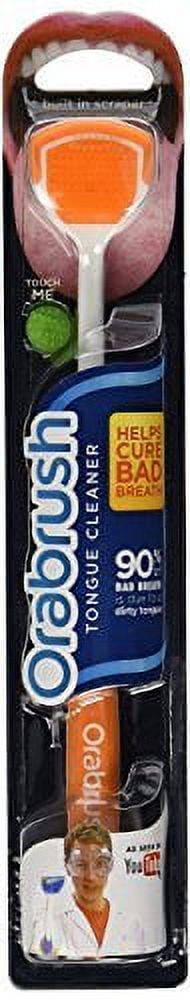 Orabrush Tongue Cleaner Scraper Dental Hygiene Oral Health 1 Count Each