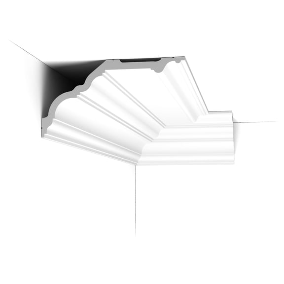 Orac Decor C340 | Purotouch High Density Polyurethane Crown Moulding | Primed White | 11-1/4in Face x 78in Long