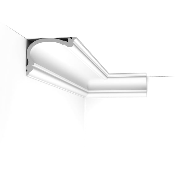 Orac Decor C341 | Purotouch High Density Polyurethane Crown Moulding | Primed White | Face: 5-7/8", Length: 78"