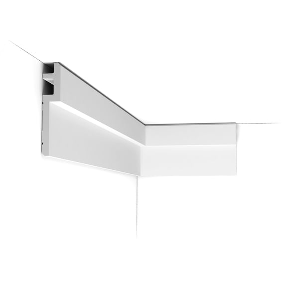 Orac Decor C395 | Purotouch High Density Polyurethane Crown Moulding | Primed White | 6-1/8in Face x 78in Long