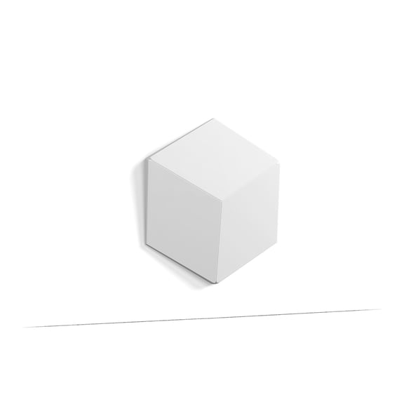 Orac Decor | Purotouch High Density Polyurethane | 3D Wall Covering | Rhombus Wall Element | Primed White | 13-5/8in H x 11-3/4in W