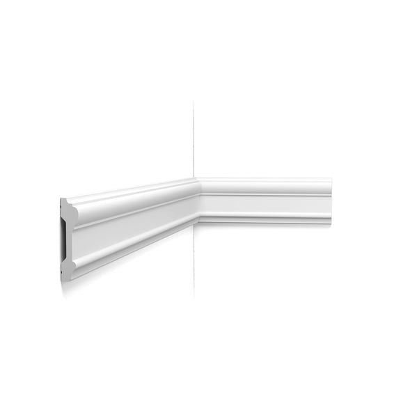 Orac Decor | Purotouch High Density Polyurethane Panel/Chair Rail/Wainscot Moulding | Primed White | 78", 3-5/8" H x 78" Long | Pack of 2