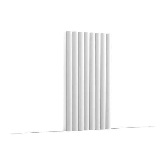 Orac Decor W110 | High Density Polyurethane | 3D Decorative Element | Modern Hill Wall Element | Primed White | 9-7/8in H x 78-3/4in Long