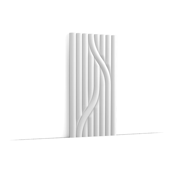 Orac Decor W213 Purotouch 3D Hill Trace Wall Element | Lightweight High-Density Polyurethane | Primed & Paintable | 9-7/8in H x 78-3/4in L