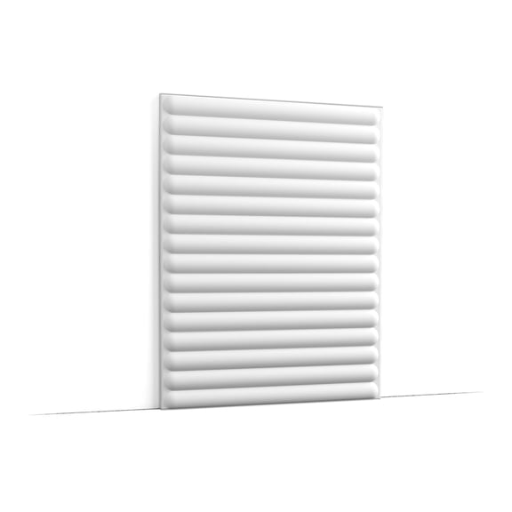 Orac Decor W214 Purotouch 3D Hill Bead XL Wall Element | Lightweight High-Density Polyurethane | Primed & Paintable | 15-3/4in H x 78-3/4in L