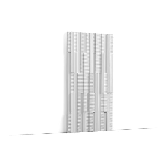 Orac Decor W216 Purotouch 3D Matrix Wall Element | Lightweight High-Density Polyurethane | Primed & Paintable | 9-7/8in H x 78-3/4in L