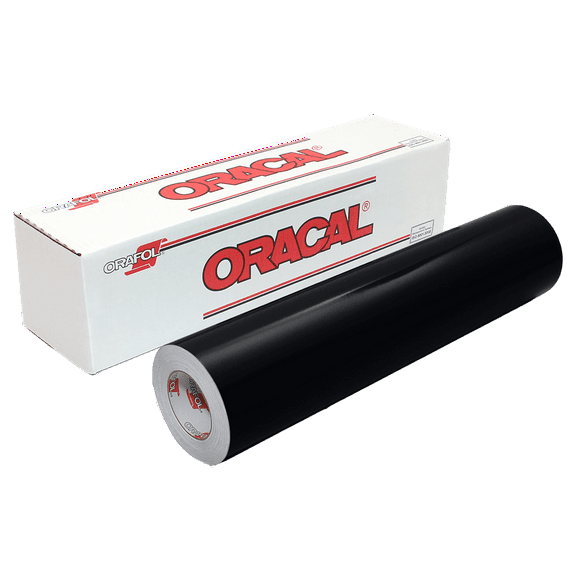 Oracal 651 12" x 6' Black Matte Craft Vinyl Rolls