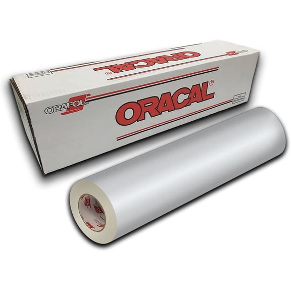 Oracal 651 Permanent Self-Adhesive Premium Craft Sticker Vinyl 12" x 10ft Roll - Transparent