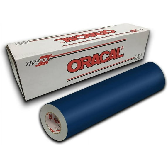Oracal 651 Permanent Self-Adhesive Premium Craft Sticker Vinyl 12" x 30ft (10yd) Roll - Dark Blue