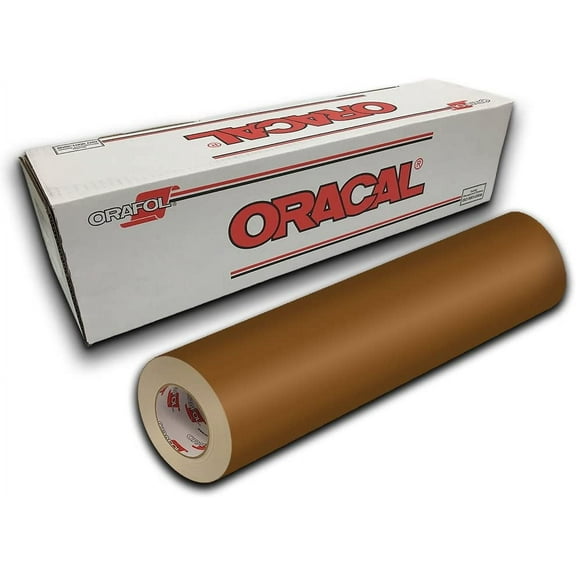 Oracal 651 Permanent Self-Adhesive Premium Craft Sticker Vinyl 12" x 5ft Roll - Copper (Metallic)
