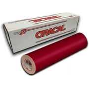 Oracal 651 Permanent Self-Adhesive Premium Craft Sticker Vinyl 12" x 5ft Roll - Dark Red